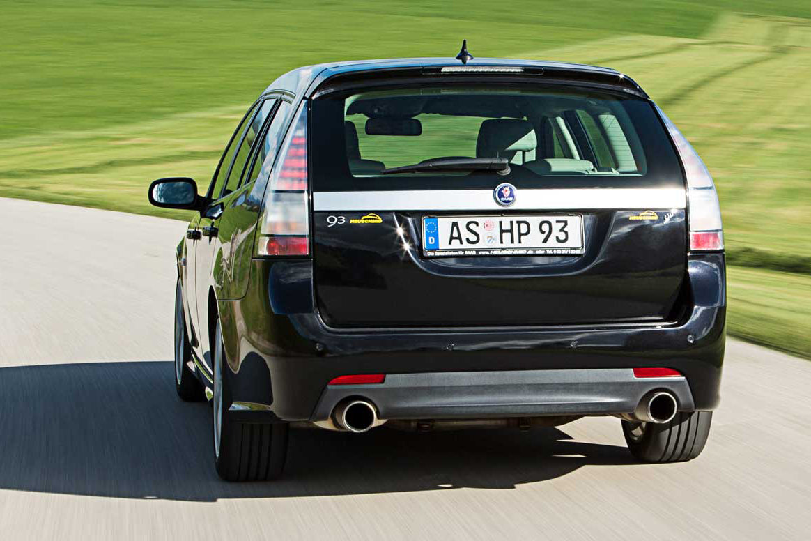 Heuschmid stainless steel twin exhaust system for SAAB 9-3 V6 and four-cylinder and all diesel