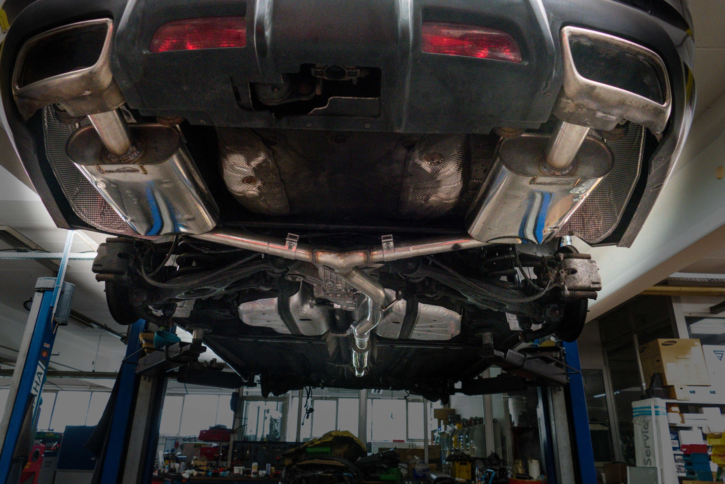 Heuschmid Edelstahl Doppelrohr-Auspuffanlage Saab 9-5 NG XWD(neue Generation ab 2010)