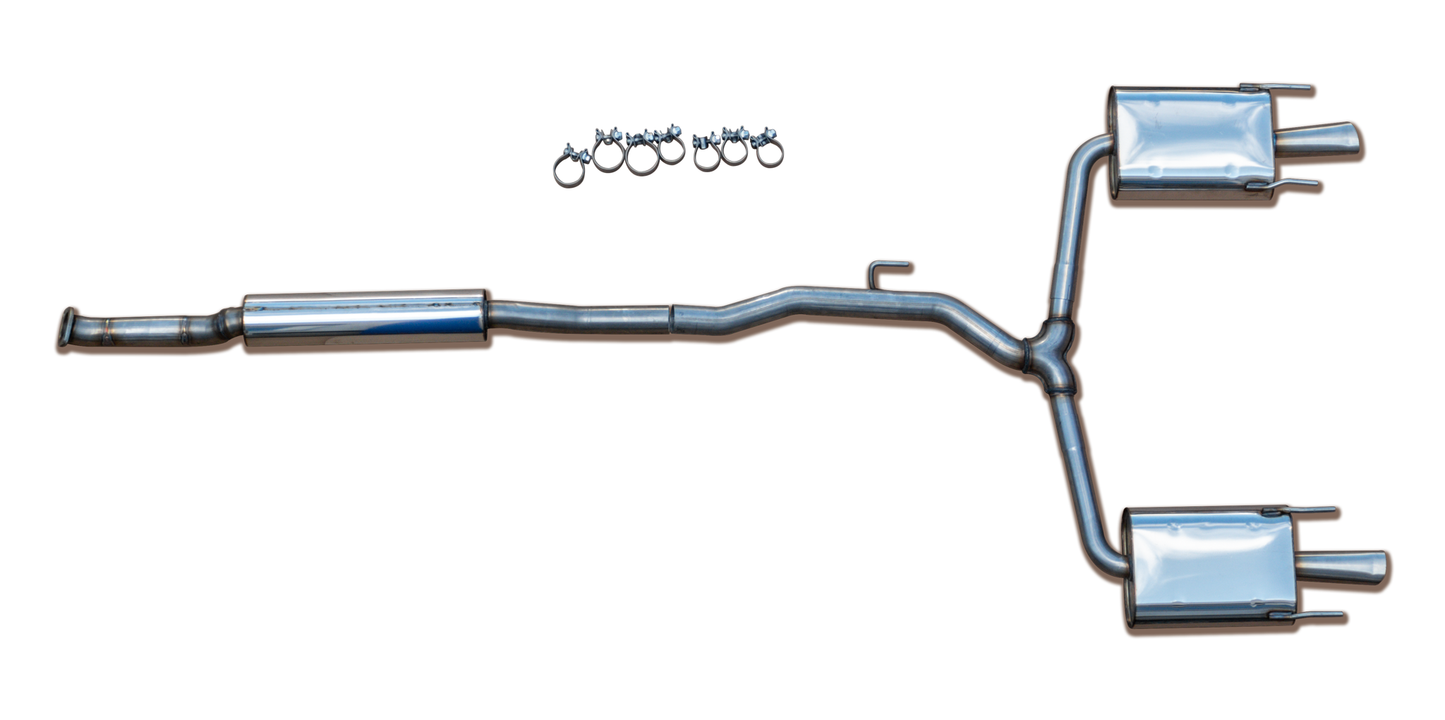 Heuschmid Edelstahl Doppelrohr-Auspuffanlage Saab 9-5 NG XWD(neue Generation ab 2010)