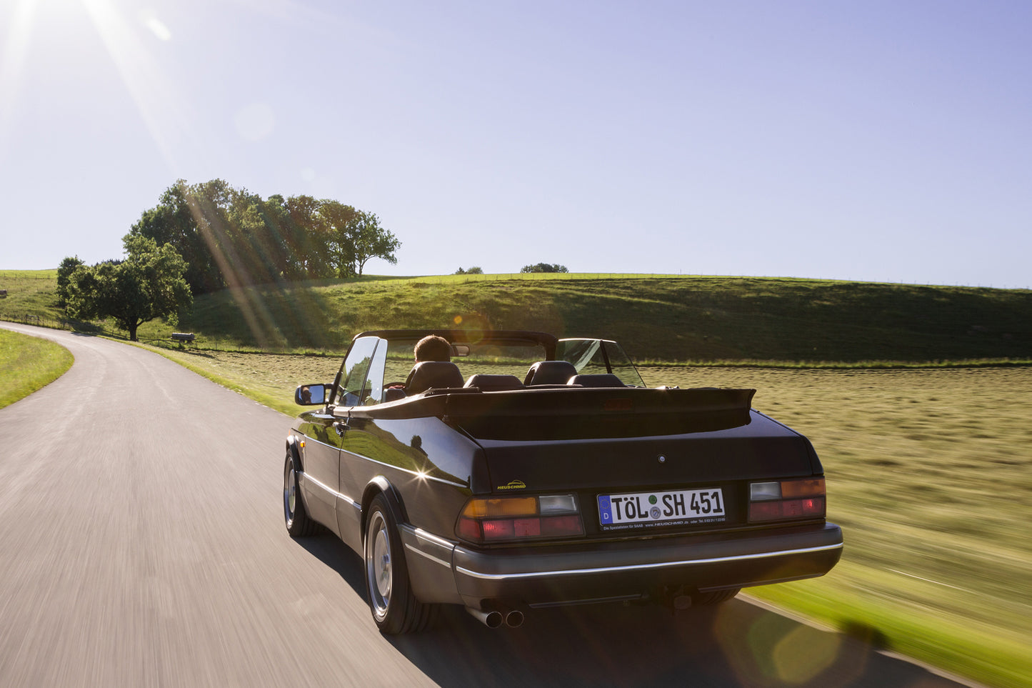 Heuschmid Edelstahl Doppelrohr-Auspuffanlage inkl. Flammrohr für Saab 900 Turbo mit Kat