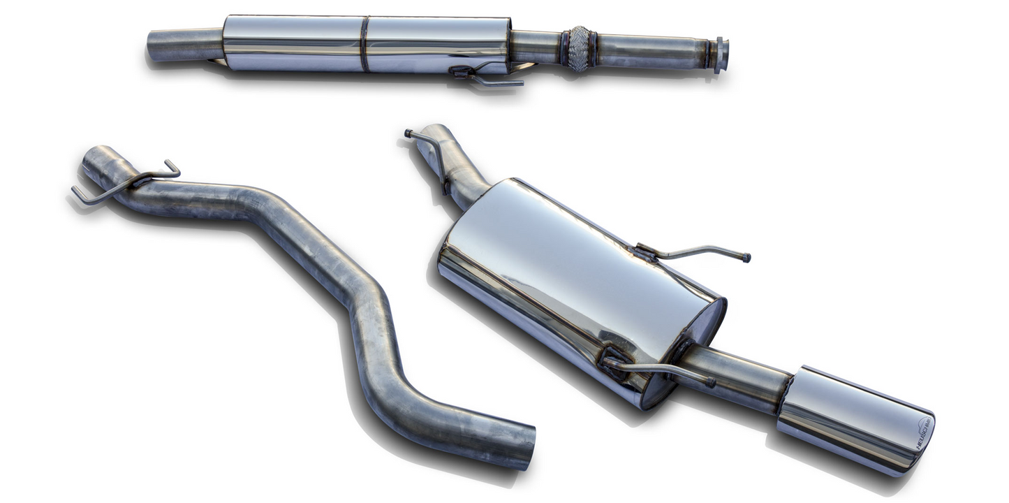 SAAB 9-5 04-10 Heuschmid 2,75 Zoll Edelstahl Einrohr-Auspuffanlage