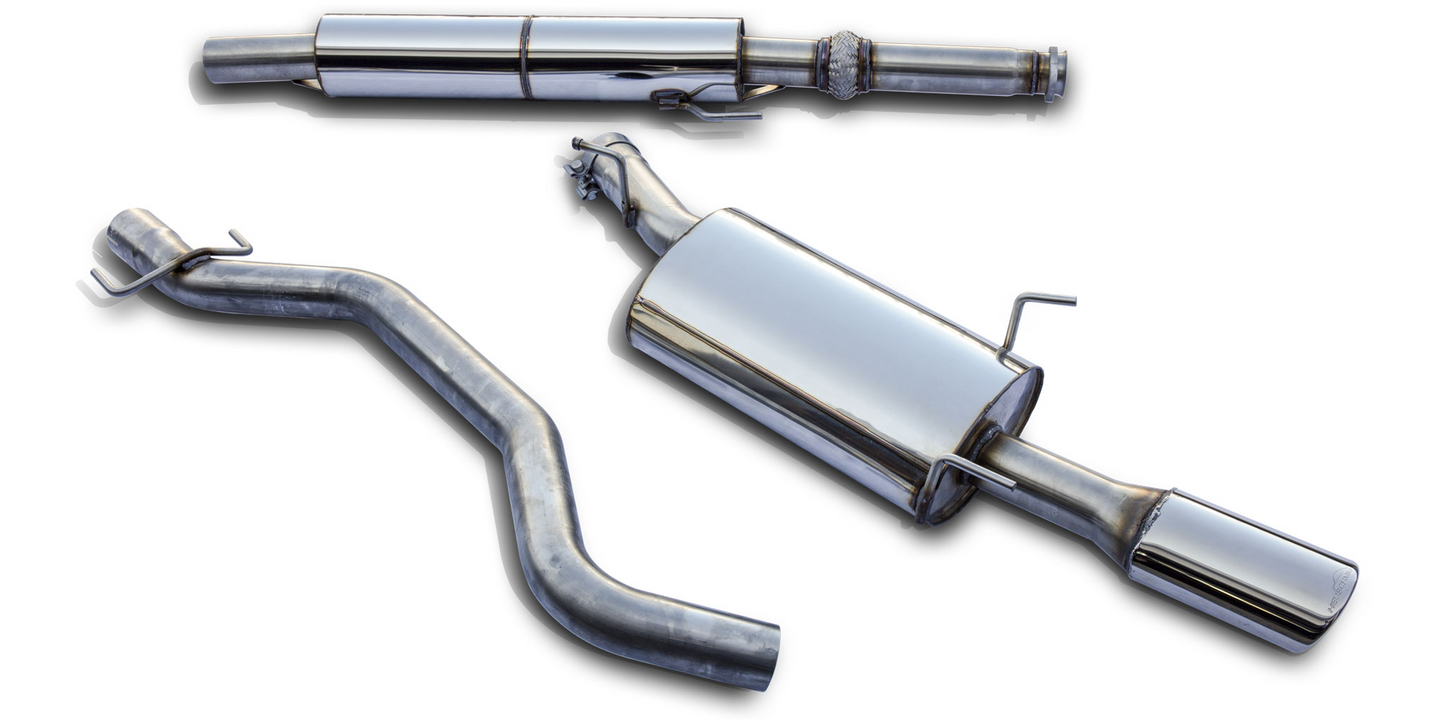Heuschmid 2,75 Zoll Edelstahl Einrohr-Auspuffanlage für SAAB 9-5 98-04