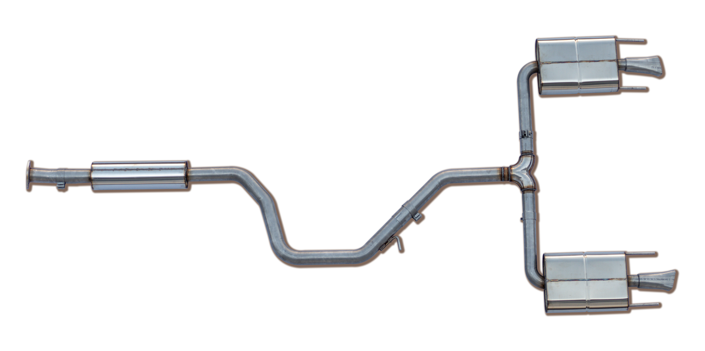 Heuschmid Edelstahl Doppelrohr-Auspuffanlage Saab 9-5 NG FWD (neue Generation ab 2010)