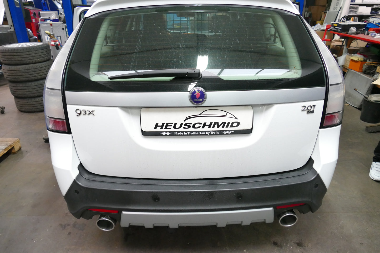 Heuschmid Edelstahl Auspuffanlage für SAAB 9-3 XWD