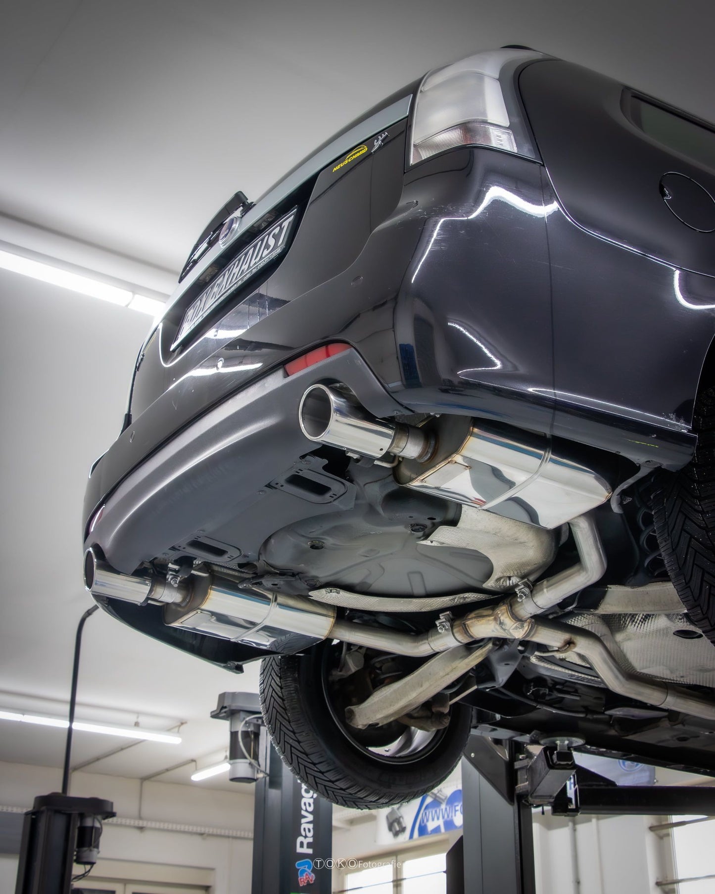 Heuschmid Edelstahl Doppelrohr-Auspuffanlage für SAAB 9-3 58L