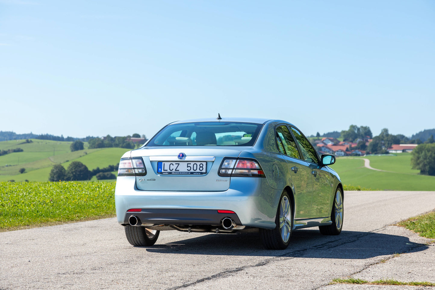 Heuschmid Edelstahl Doppelrohr-Auspuffanlage für SAAB 9-3 58L